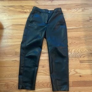 Aritzia Melina black leather pants